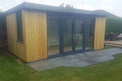 A Wooden Cladded Garden Office